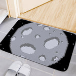 8-Bit Pixel Moon Print Indoor Door Mat