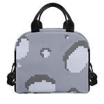 8-Bit Pixel Moon Print Insulated Lunch Bag