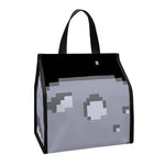 8-Bit Pixel Moon Print Insulated Lunch Tote