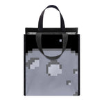 8-Bit Pixel Moon Print Insulated Lunch Tote
