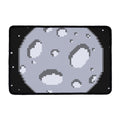8-Bit Pixel Moon Print Kitchen Mat