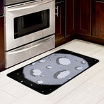 8-Bit Pixel Moon Print Kitchen Mat