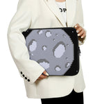 8-Bit Pixel Moon Print Laptop Sleeve