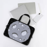 8-Bit Pixel Moon Print Laptop Sleeve With Handle