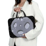 8-Bit Pixel Moon Print Laptop Sleeve With Handle