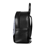 8-Bit Pixel Moon Print Leather Backpack