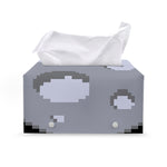 8-Bit Pixel Moon Print Leather Tissue Box Cover