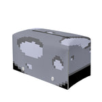 8-Bit Pixel Moon Print Leather Tissue Box Cover