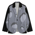8-Bit Pixel Moon Print Men's Blazer
