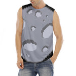 8-Bit Pixel Moon Print Men's Fitness Tank Top