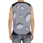 8-Bit Pixel Moon Print Men's Fitness Tank Top