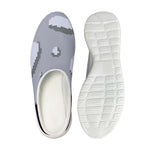 8-Bit Pixel Moon Print Mesh Casual Shoes