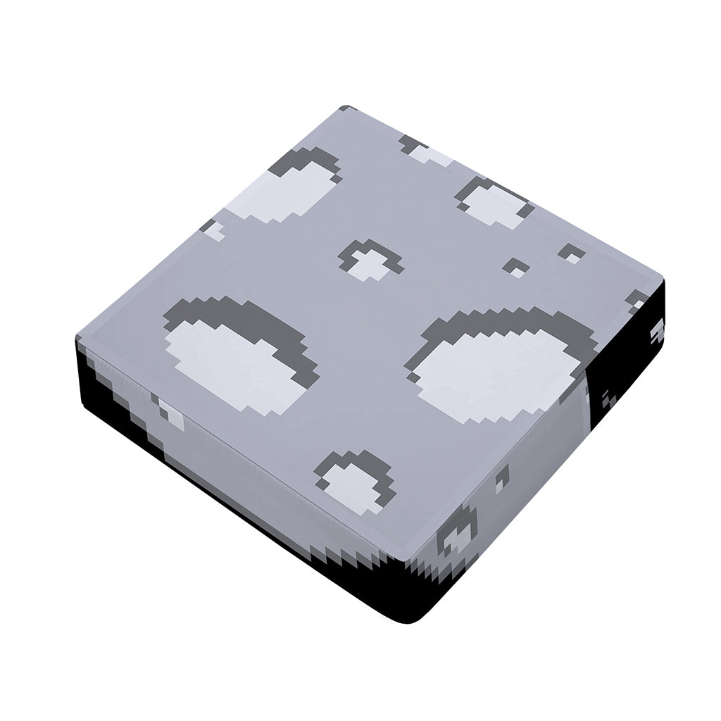 8-Bit Pixel Moon Print Outdoor Seat Cushion Cover