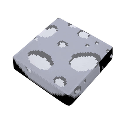 8-Bit Pixel Moon Print Outdoor Seat Cushion Cover