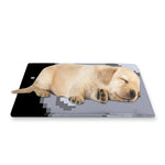 8-Bit Pixel Moon Print Pet Cooling Mat Cover