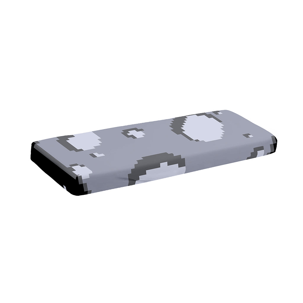 8-Bit Pixel Moon Print Piano Keyboard Cover