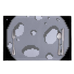 8-Bit Pixel Moon Print Placemat