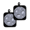 8-Bit Pixel Moon Print Pot Holders