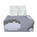 8-Bit Pixel Moon Print Rectangle Tissue Box Cover