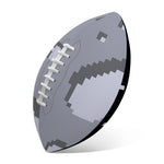 8-Bit Pixel Moon Print Rugby Ball