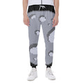 8-Bit Pixel Moon Print Joggers