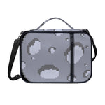 8-Bit Pixel Moon Print Shoulder Strap Bible Bag
