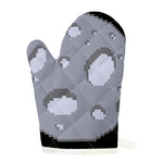 8-Bit Pixel Moon Print Single Oven Mitt