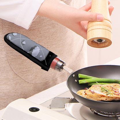 8-Bit Pixel Moon Print Skillet Handle Cover