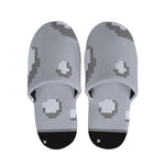 8-Bit Pixel Moon Print Slippers