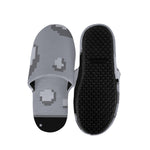 8-Bit Pixel Moon Print Slippers