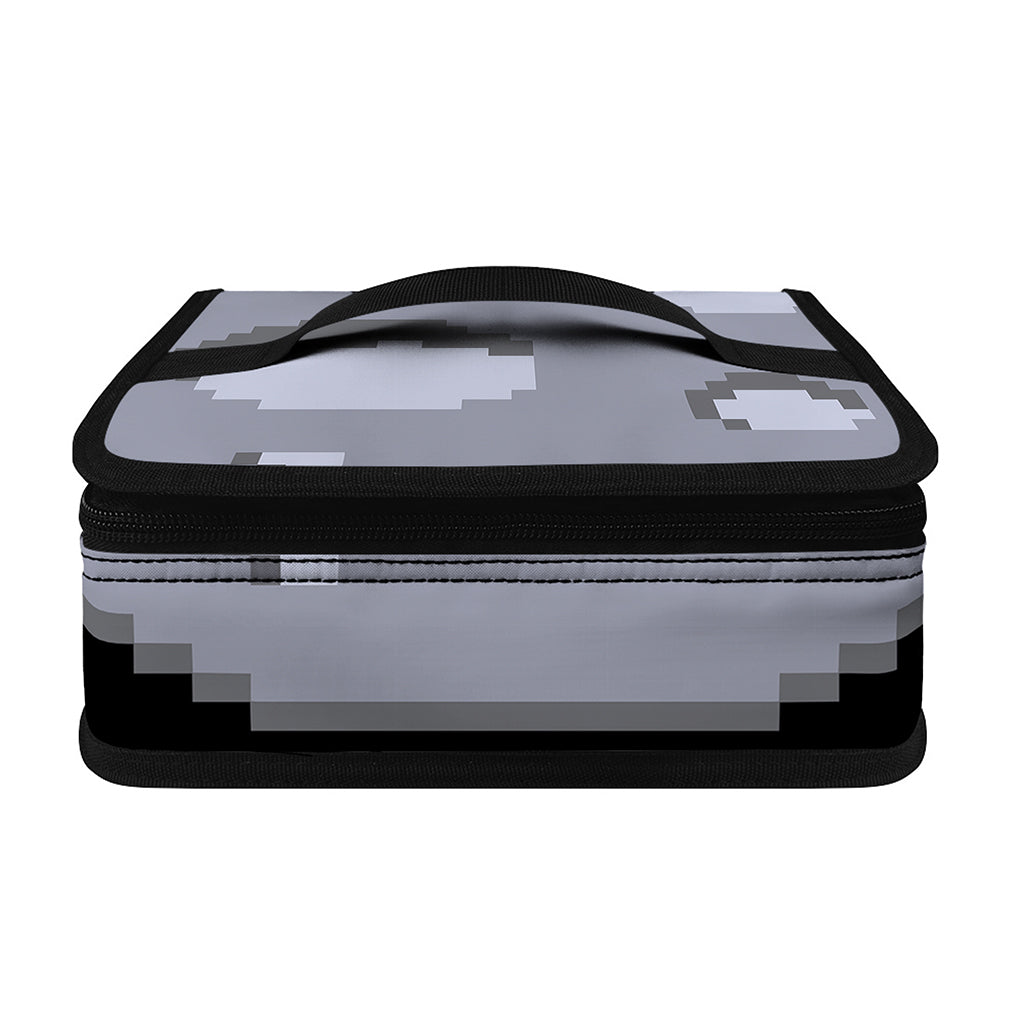 8-Bit Pixel Moon Print Small Lunch Bag