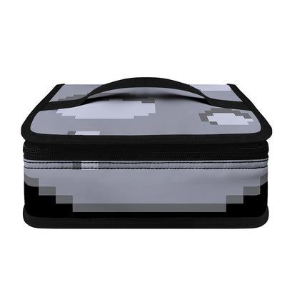 8-Bit Pixel Moon Print Small Lunch Bag