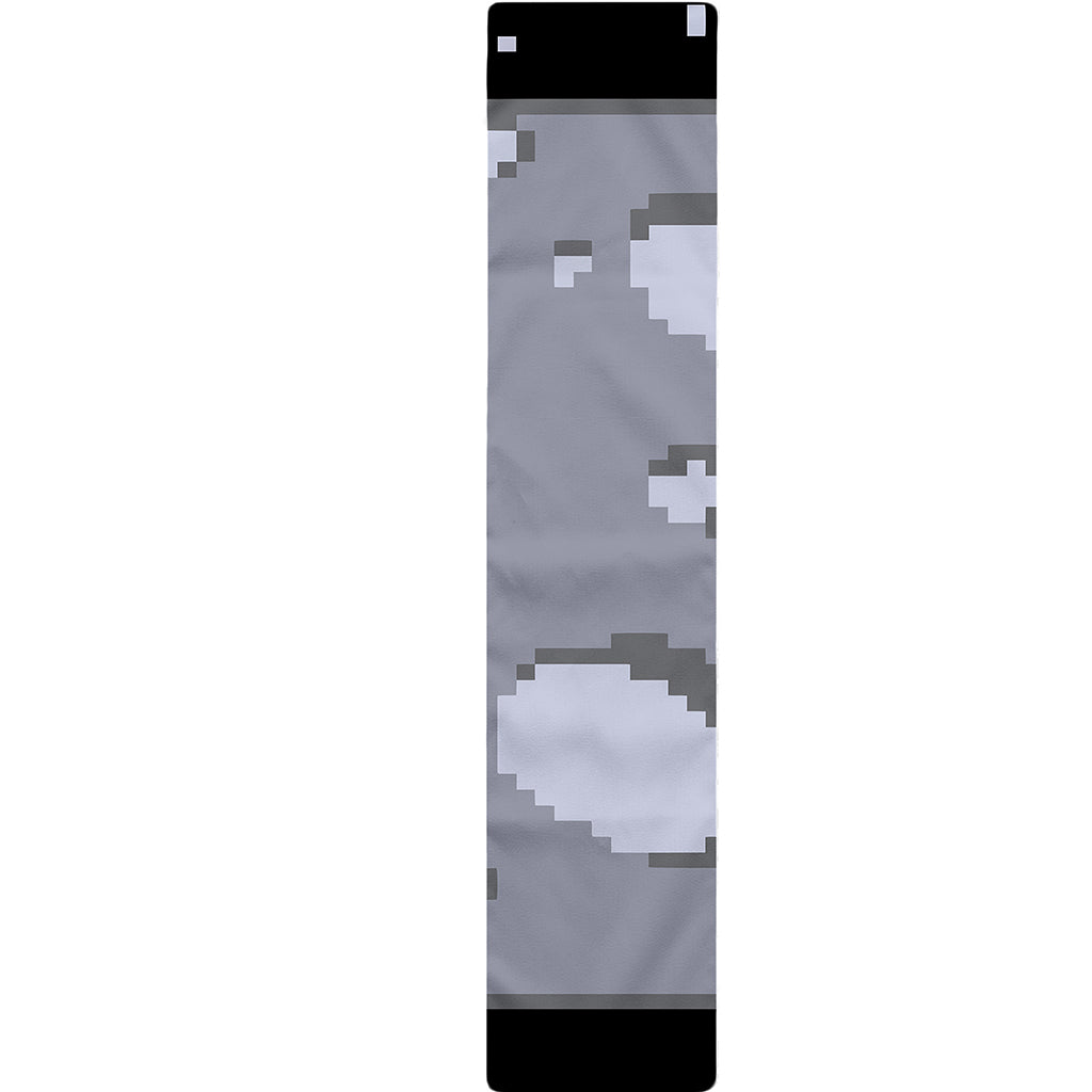 8-Bit Pixel Moon Print Table Runner
