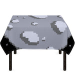 8-Bit Pixel Moon Print Tablecloth