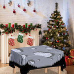 8-Bit Pixel Moon Print Tablecloth