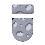 8-Bit Pixel Moon Print Toilet Lid And Tank Cover Set