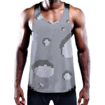 8-Bit Pixel Moon Print Training Tank Top