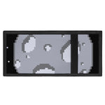 8-Bit Pixel Moon Print Trifold Wallet