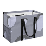 8-Bit Pixel Moon Print Utility Tote Bag