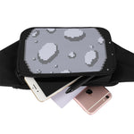 8-Bit Pixel Moon Print Waist Bag