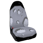 8-Bit Pixel Moon Print Waterproof Car Seat Cover