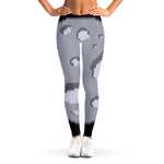 8-Bit Pixel Moon Print Women's Leggings