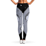 8-Bit Pixel Moon Print Women's Leggings