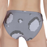 8-Bit Pixel Moon Print Women's Panties