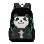 8-Bit Pixel Panda Print 17 Inch Backpack