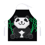 8-Bit Pixel Panda Print Adjustable Apron
