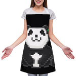 8-Bit Pixel Panda Print Adjustable Apron