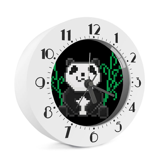 8-Bit Pixel Panda Print Alarm Clock