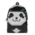 8-Bit Pixel Panda Print School Backpack