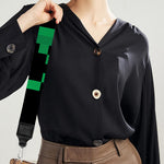 8-Bit Pixel Panda Print Bag Strap